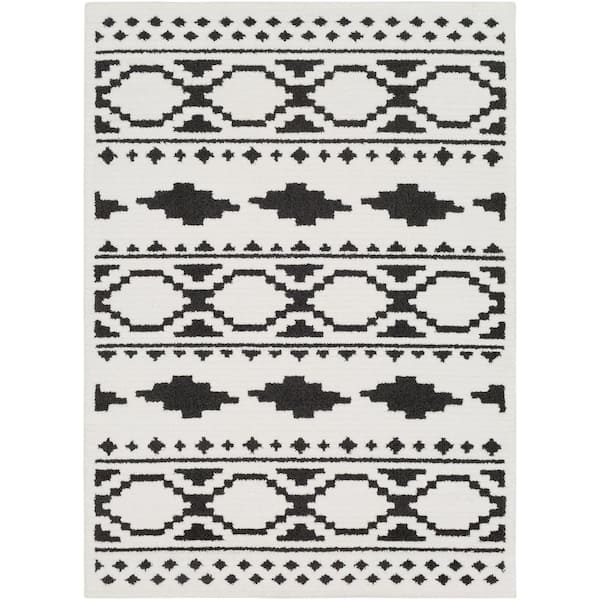 Artistic Weavers Sulaiman Black/White 7 ft. x 10 ft. southwestern Area Rug