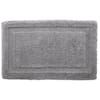 StyleWell Stone Gray 25 in. x 40 in. Non-Skid Cotton Bath Rug with Border  (Set of 2) HMT430_R_Stone - The Home Depot