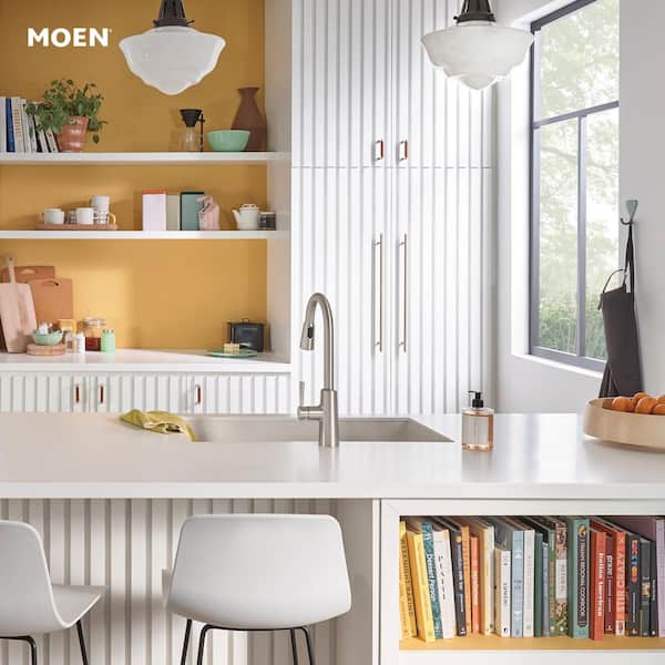 Riley Single Handle Pull-Down Sprayer Kitchen Faucet with Reflex and Power Clean in Spot Resist Stainless