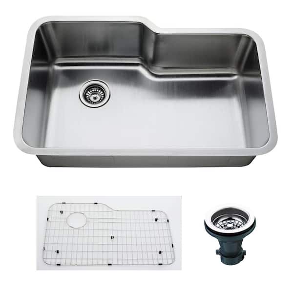 Empire Ceramic Kitchen Sink with Integrated Waterfall and Pull-down Faucet  Set/304 Grade Stainless Steel Sink with Cup washer and Drain Baskets  (30x18x9 inch, Nano Coating) - Empire Ceramic