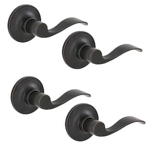 Millstreet Aged Bronze Passage Hall/Closet Door Handle (4-Pack)