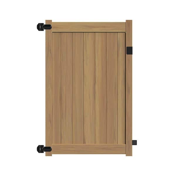 Barrette Outdoor Living 4 ft. W x 6 ft. H Washington Cypress Vinyl Un-Assembled Fence Gate