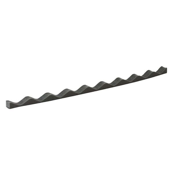 Gibraltar Building Products 2 ft. Closure Strip Foam Corrugated Roof Accessory in Black