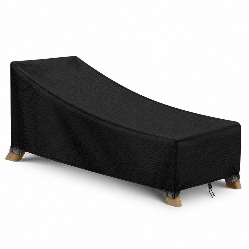 "80""D x 28""W x 30""H Waterproof Black Patio Chaise Lounge Chair Cover Heavy Duty Outdoor Furniture Anti UV Tear Resistant" price history on PriceWatchPro