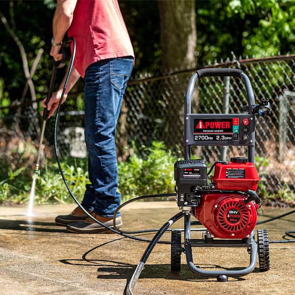 A-iPower 2,700 PSI 2.3 GPM Gas Pressure Washer APW2700C - The Home Depot