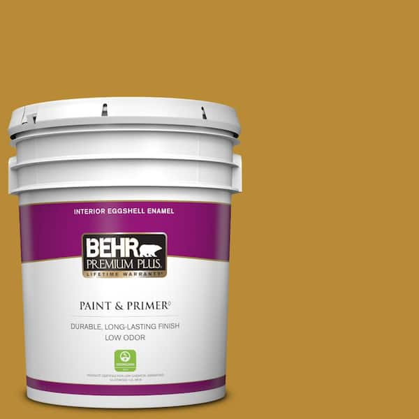 BEHR PREMIUM PLUS 5 gal. #S-H-340 Treasures Eggshell Enamel Low Odor Interior Paint & Primer