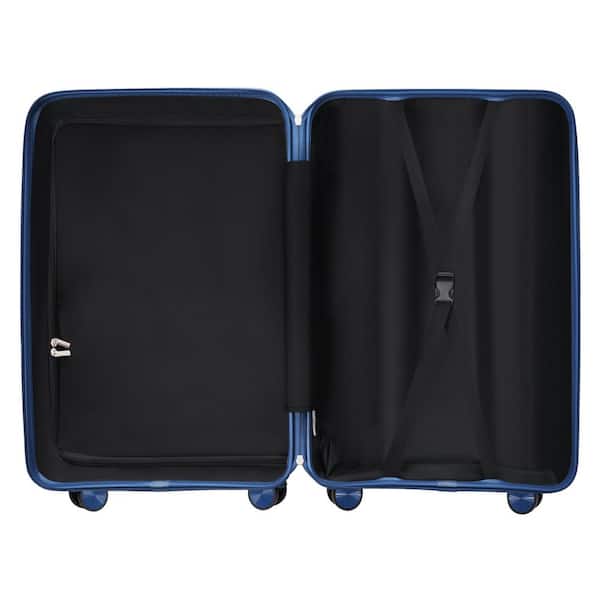 Tatahance 3-Piece Blue Premium PP Hardside Spinner Luggage Set