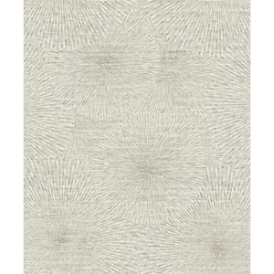 Monrovia, Zion Taupe Starburst Paper Non-Pasted Wallpaper Roll (Covers 57.8 sq. ft.)
