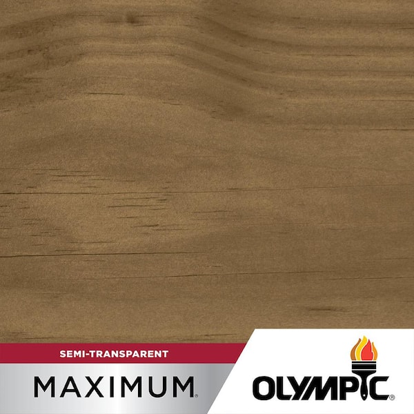 Olympic Maximum 5 gal. Mushroom Semi-Transparent Exterior Stain and Sealant in One Low VOC
