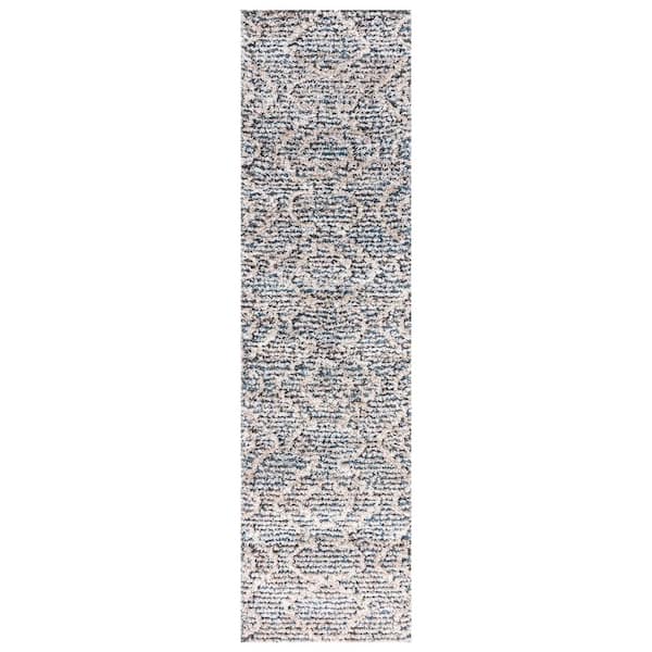 Concord Global Trading Serenity Blue 3 ft. x 9 ft. Traditional Runner Rug
