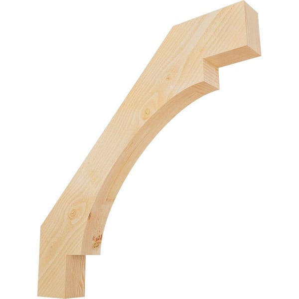 Ekena Millwork 4"W x 36"D x 36"H Merced Rough Sawn Knee Brace, Douglas Fir