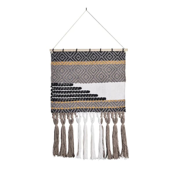 HomeRoots Charlie Bohemian Wall Hanging by Unknown Unframed Art Print 5 in. x 5 in.