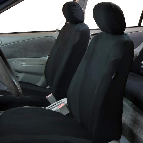 FH Group Cosmopolitan 47 in. x 23 in. x in. Seat Covers Front Set  DMFB054102BLACK The Home Depot