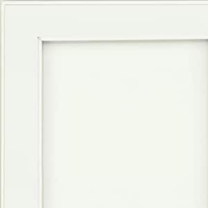 7.3125-in. W x 0.75-in. D x 7.3125-in. H. Brooks Cabinet Door Sample in Dove White