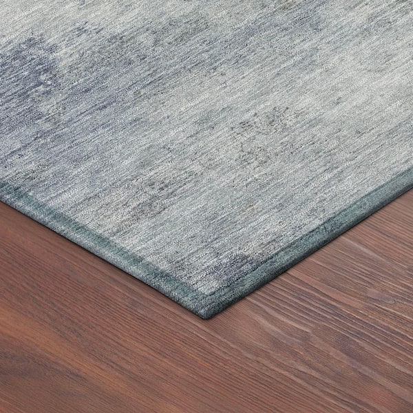 Chantille Machine Washable Indoor/Outdoor Abstract ACN2367 Denim 5 ft. x 7 ft. 6 in. Area Rug