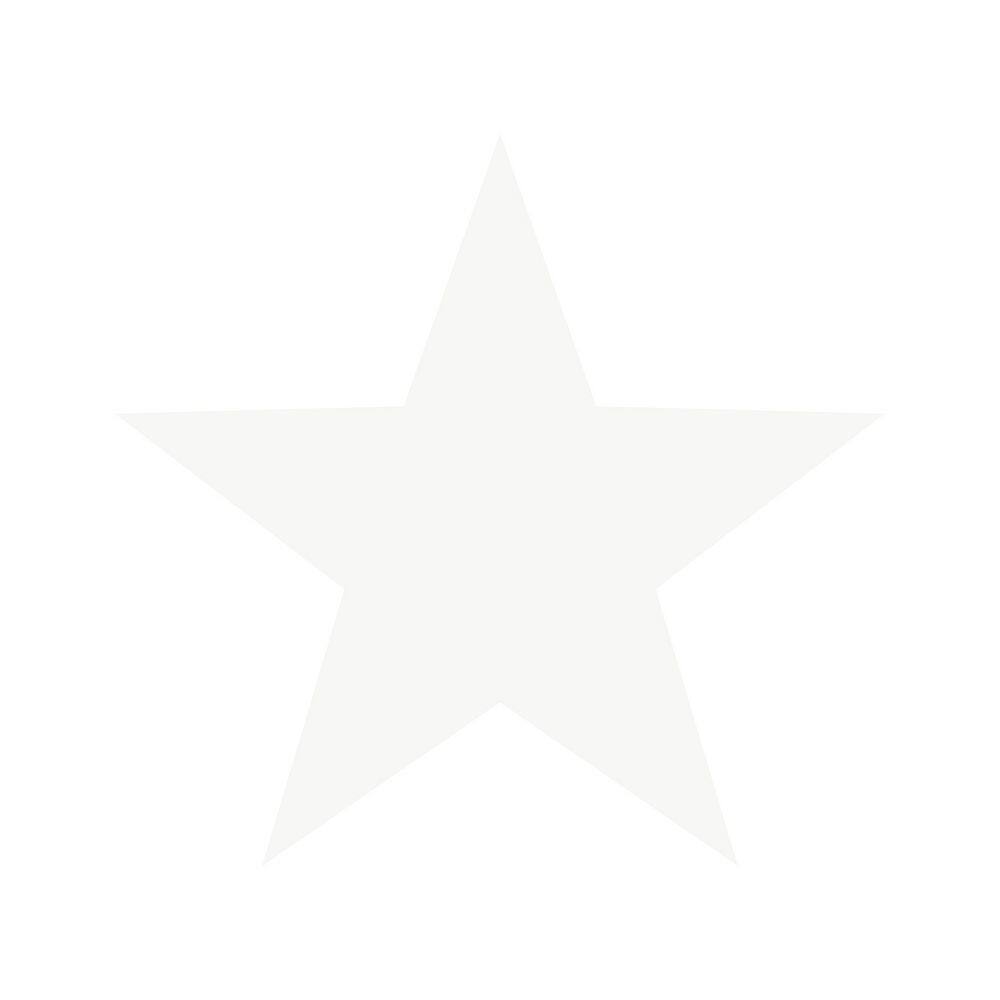 Style Sisters Classic Cream/White Single Star Design Pearlescent Finish Eco