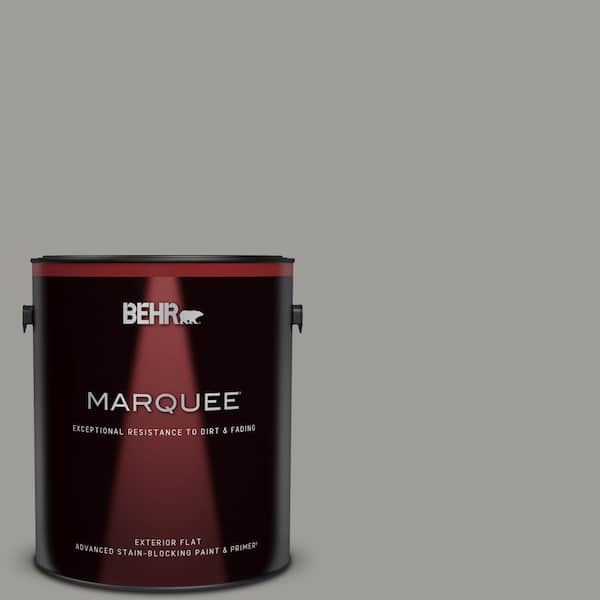 BEHR MARQUEE 1 gal. #BNC-17 Casual Gray Flat Exterior Paint & Primer
