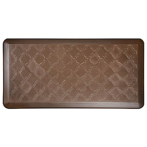 Brown 39 in. x 20 in. Anti-Fatigue Kitchen Mat Commercial Floor Mat Non-Slip and All-Purpose Comfort for Kitchen Office