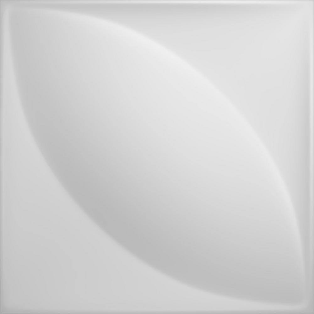 White Textured 3D PVC Decorative Wall Panel 11 7/8" x 11 7/8"