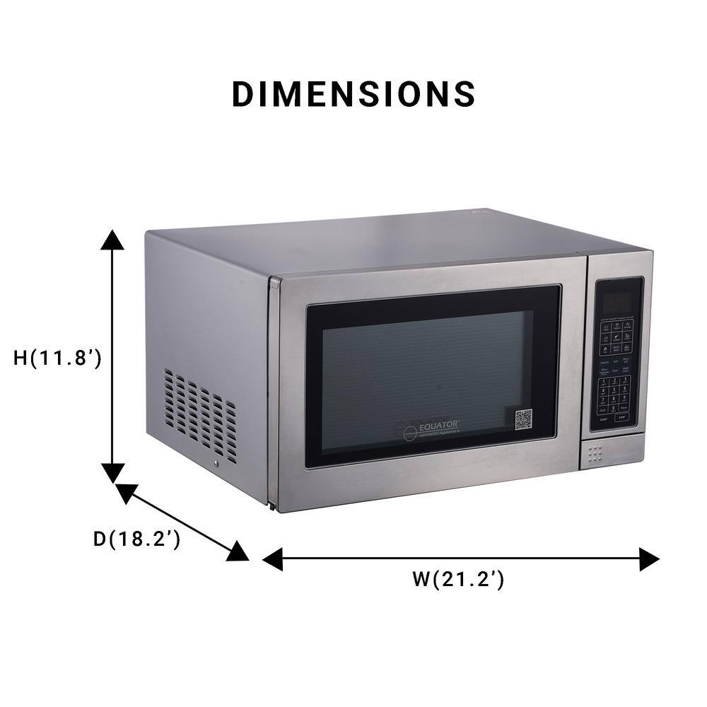 Equator Stainless Steel 3-in-1 Microwave Grill Convection Oven