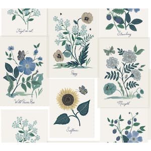 Botanical Prints Unpasted Wallpaper (Covers 60.75 sq. ft.)