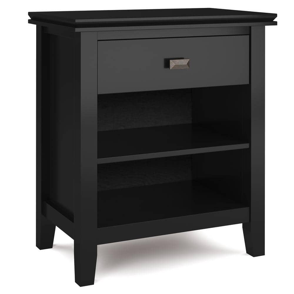 Simpli Home Artisan Solid Wood 24 in. Wide Contemporary Bedside ...