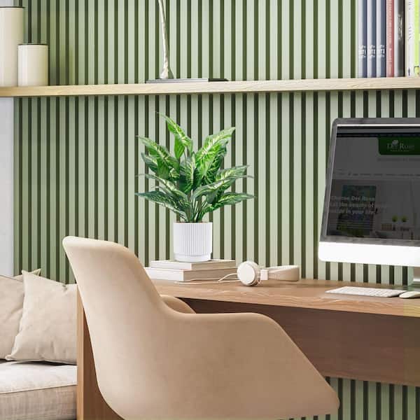 1.3 ft.. Artificial Ficus Tree in White Pots 2-Pack