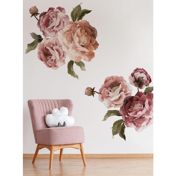 Bloom Flower Dark Vinyl Wall Stickers