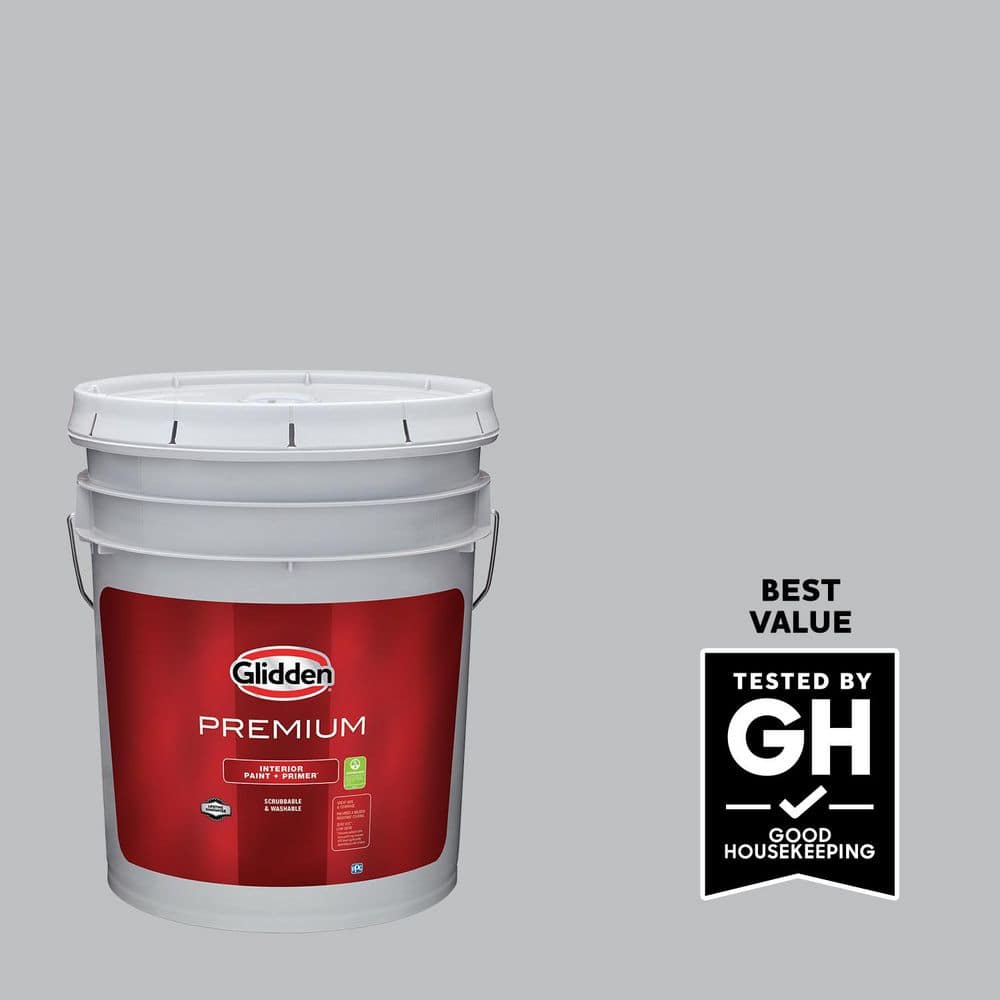 Glidden Premium 5 gal. Whirlwind PPG1013-3 Satin Interior Latex