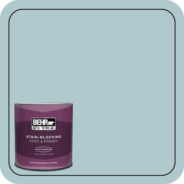 BEHR ULTRA 1 qt. Home Decorators Collection #HDC-SM14-8 Floating Blue Extra Durable Eggshell Enamel Interior Paint & Primer
