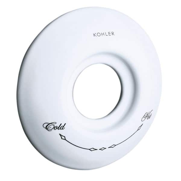 KOHLER Ceramic Escutcheon in White
