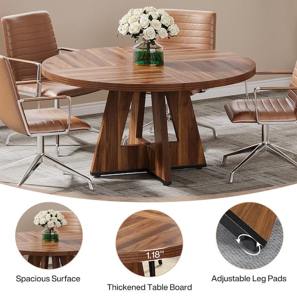 Small round meeting table sales