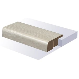 Classic Corvin End Cap 0.6 in T x 1.465 in. W x 94 in. L Smooth Wood Look Laminate Moulding/Trim