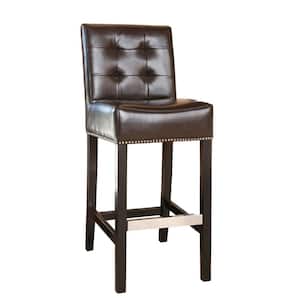 Dark Brown Masimo Leather Barstool Chair