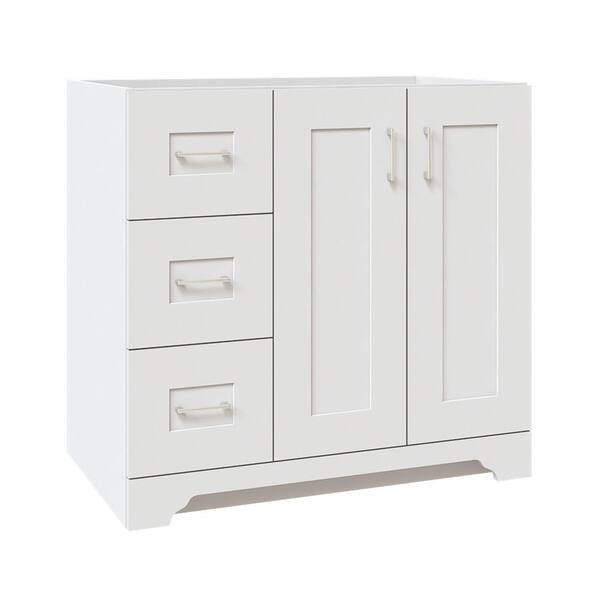 Home Decorators Collection Hawthorne 36, 36 Inch Vanity With Drawers On Left Side