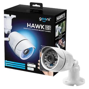 Hawk 1080p Outdoor Security Camera, Wi-Fi Camera, 2-Way Audio, IP66 Weatherproof, Night Vision, Alexa Voice Control