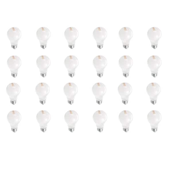 EcoSmart 60-Watt Equivalent A19 Dimmable Eco-Incandescent Light Bulb Soft White (24-Pack)