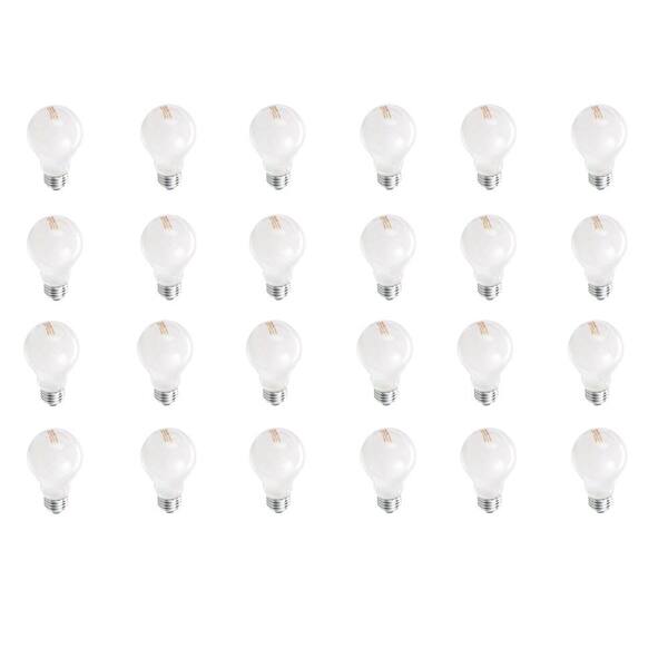 EcoSmart 60-Watt Equivalent A19 Dimmable Eco-Incandescent Light Bulb Soft White (24-Pack)