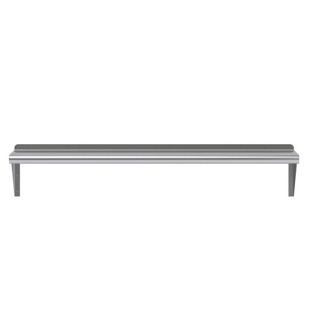 48" Stainless Steel Wall Shelf with Brackets