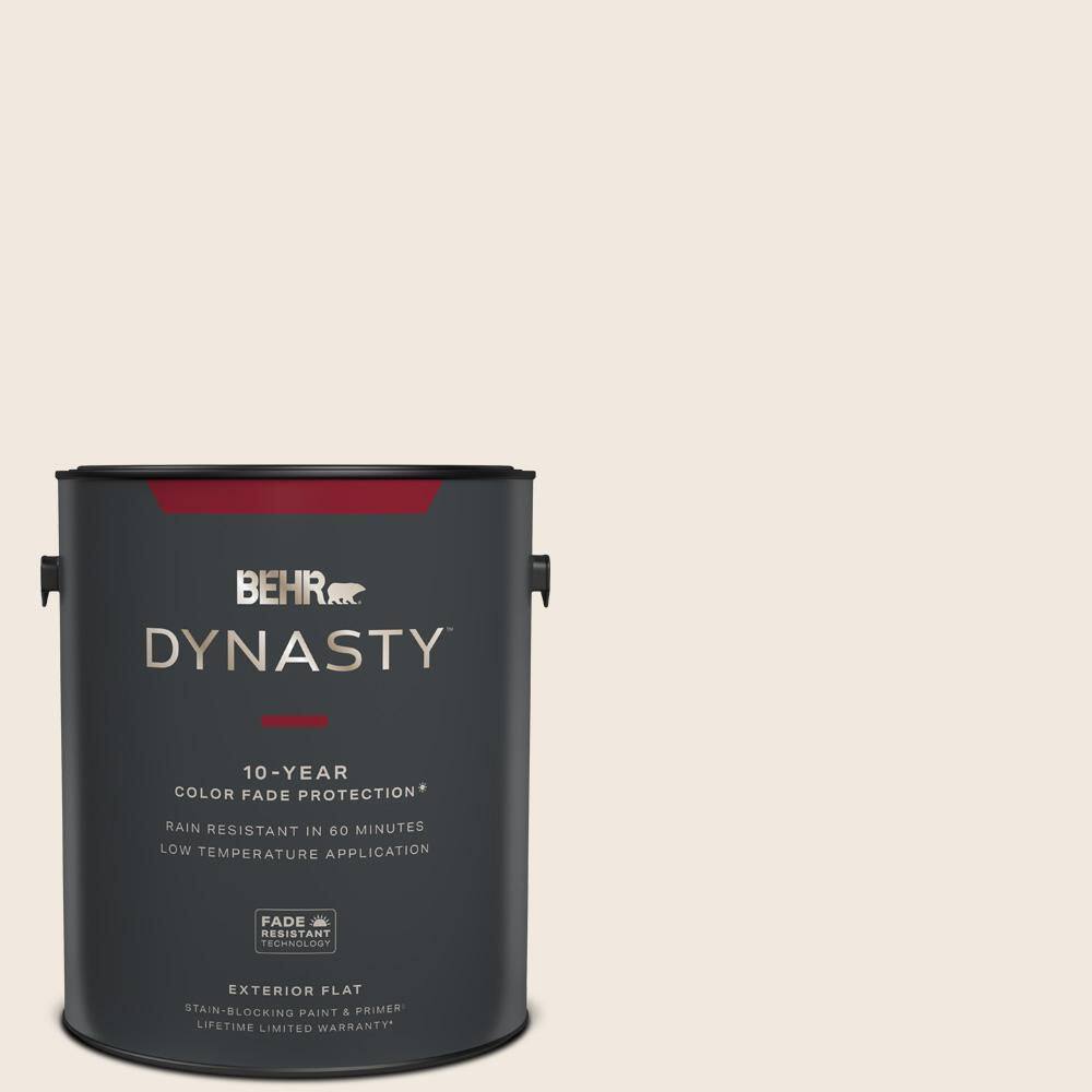 BEHR DYNASTY 1 gal. 720C1 White Truffle Flat Exterior StainBlocking