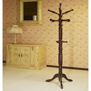 Cherry 12-Hook Coat Rack