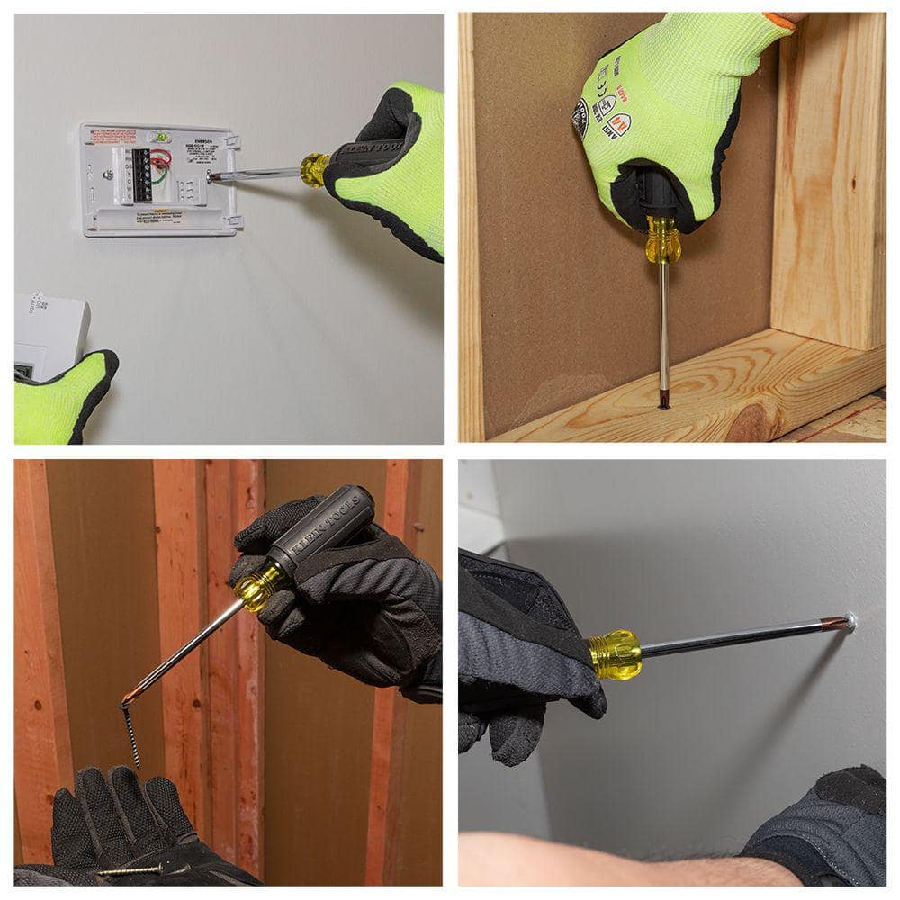 8.312" Black Composite Phillips Screwdriver with Cushion Grip