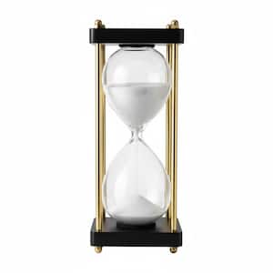 Sanduhr 30 Minuten,Reversible Hour Glass,Metal Vintage Hourglass ,Hourglass Decor,for Home Decoration Office Desk Wedding Party Decor Kitchen Timer (White Sand - View #3