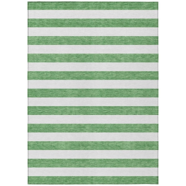 Addison Rugs Chantille ACN528 Green 5 ft. x 7 ft. 6 in. Machine Washable Indoor/Outdoor Geometric Area Rug