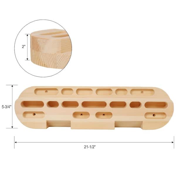 Rustam Climbing Oracle Hangboard PAIR - Portable Climbing Hangboard For Rock Climbing Houten Hangbord Klimmen Klimgrepen Trainingsbord Hand Trainer Vinger Trainer - View #10