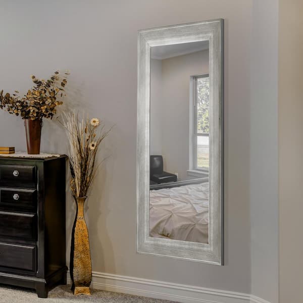 Crystal Art Gallery Large Rectangle White Modern Mirror (46.5 in