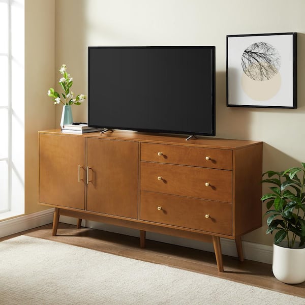Walker Edison Furniture Company Acorn 70 in. Mid-century Modern 3