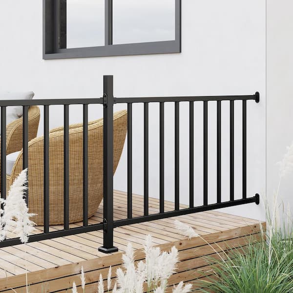 Harmony Railing Metal Rail Bracket for Aluminum Deck Panels, Unfinished, 1-in x 1-in, Compatible with Aluminum Railing Systems