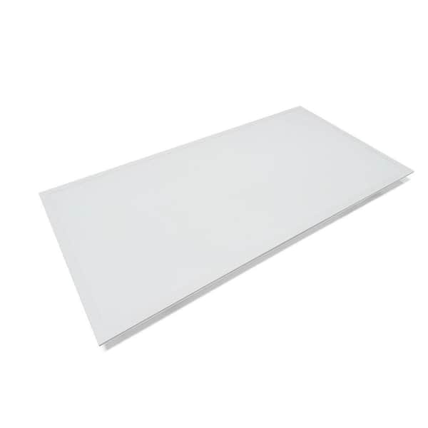 47 in White Wattage Adjustable & Color Tunable Integrated LED BackLit Flat Panel with Sensor base (Pack of 4)