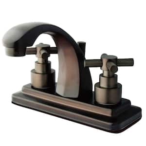Elinvar 4 in. Centerset 2-Handle Bathroom Faucet in Oil Rubbed Bronze